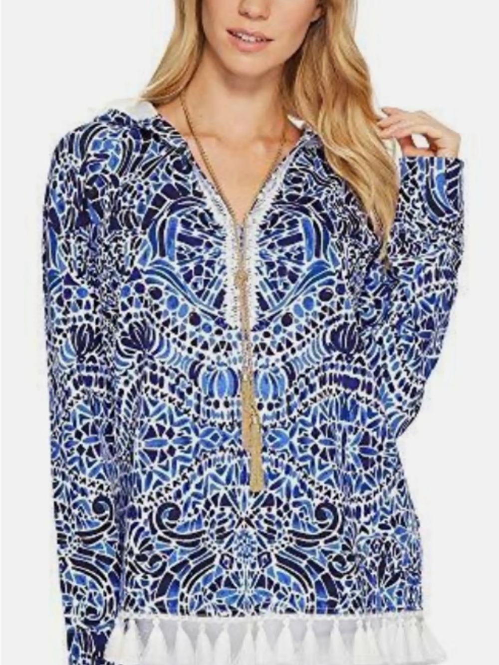 Lilly Pulitzer Harmon Hoodie EUC Swim Cover-Up